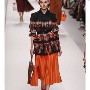 Fendi Silk Skirt From the 2018 Collection